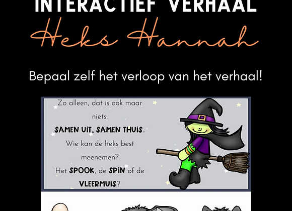 Interactief halloweenboek - Heks Hannah