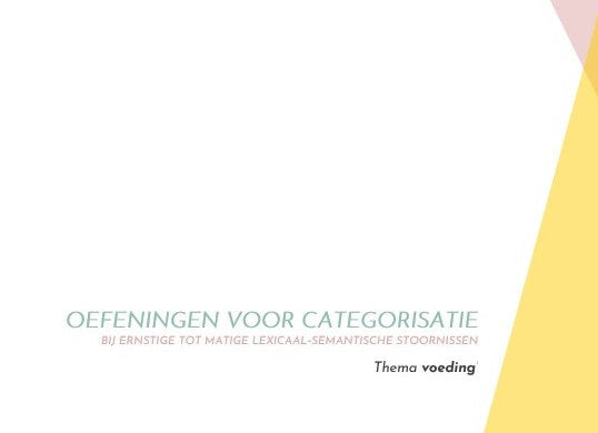 Oefeningen voor categorisatie - voeding